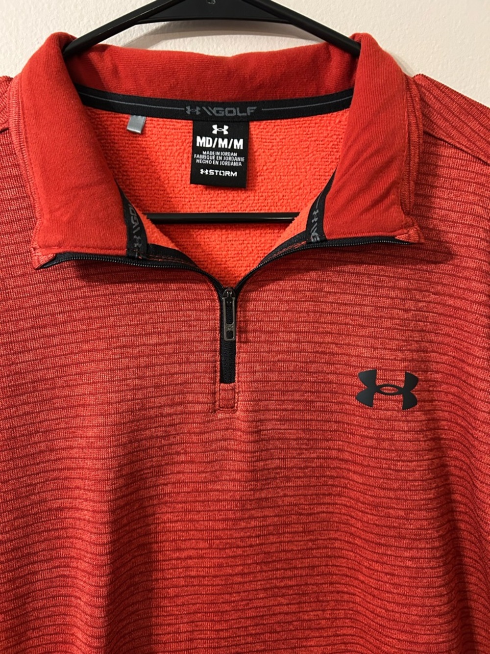 Under Armour Men’s Red Quarter-Zip Performance Pullover